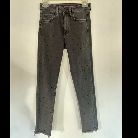 Black Rhinestone Studded Jeans - Picture 8 of 8